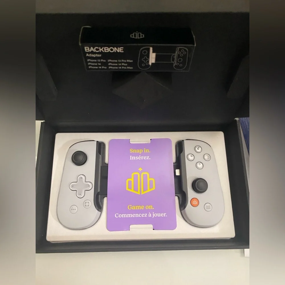 Backbone iPhone Gaming Controller in Black and White